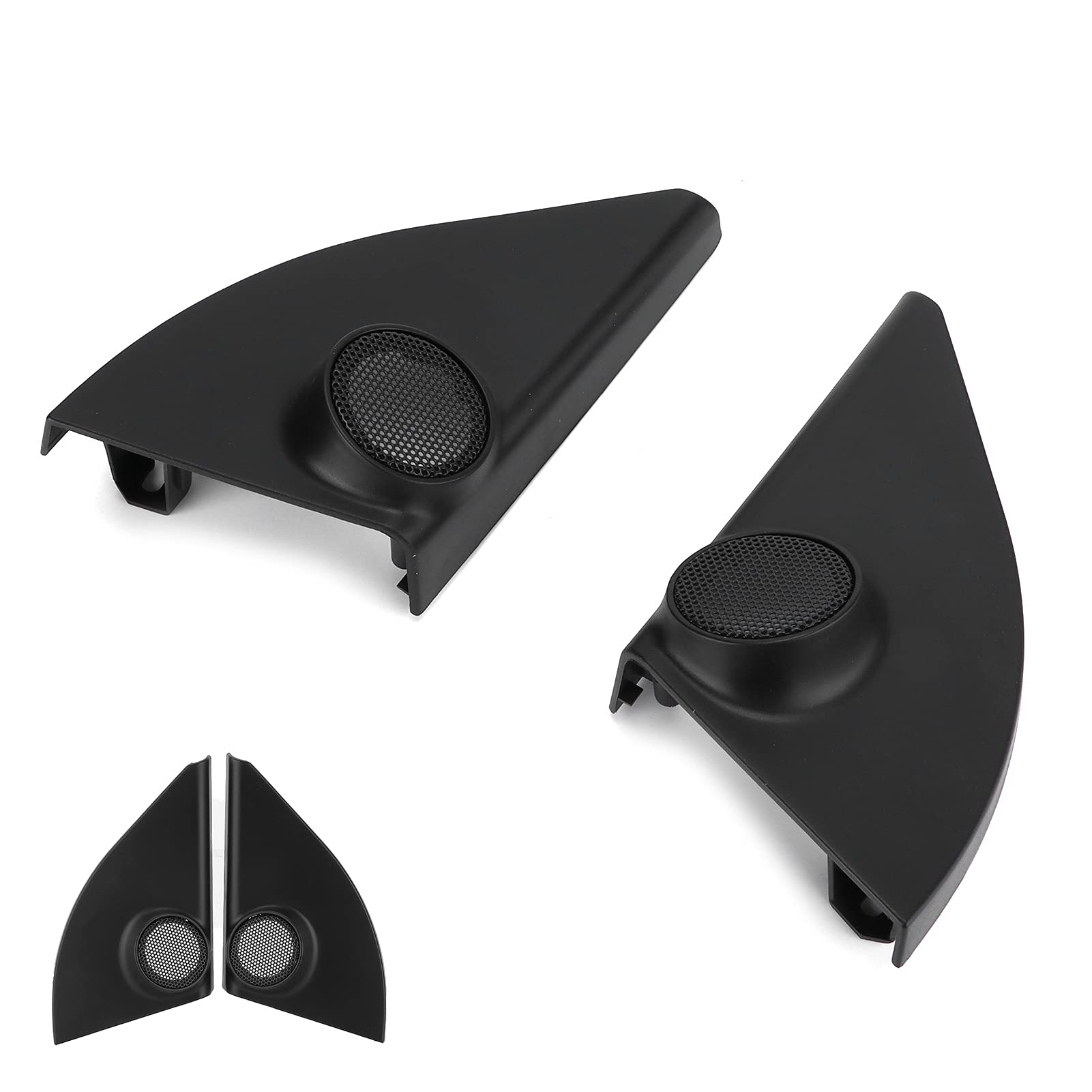 Amazon.co.jp: Naroote フロントドアピラーツイーターカバー トリム